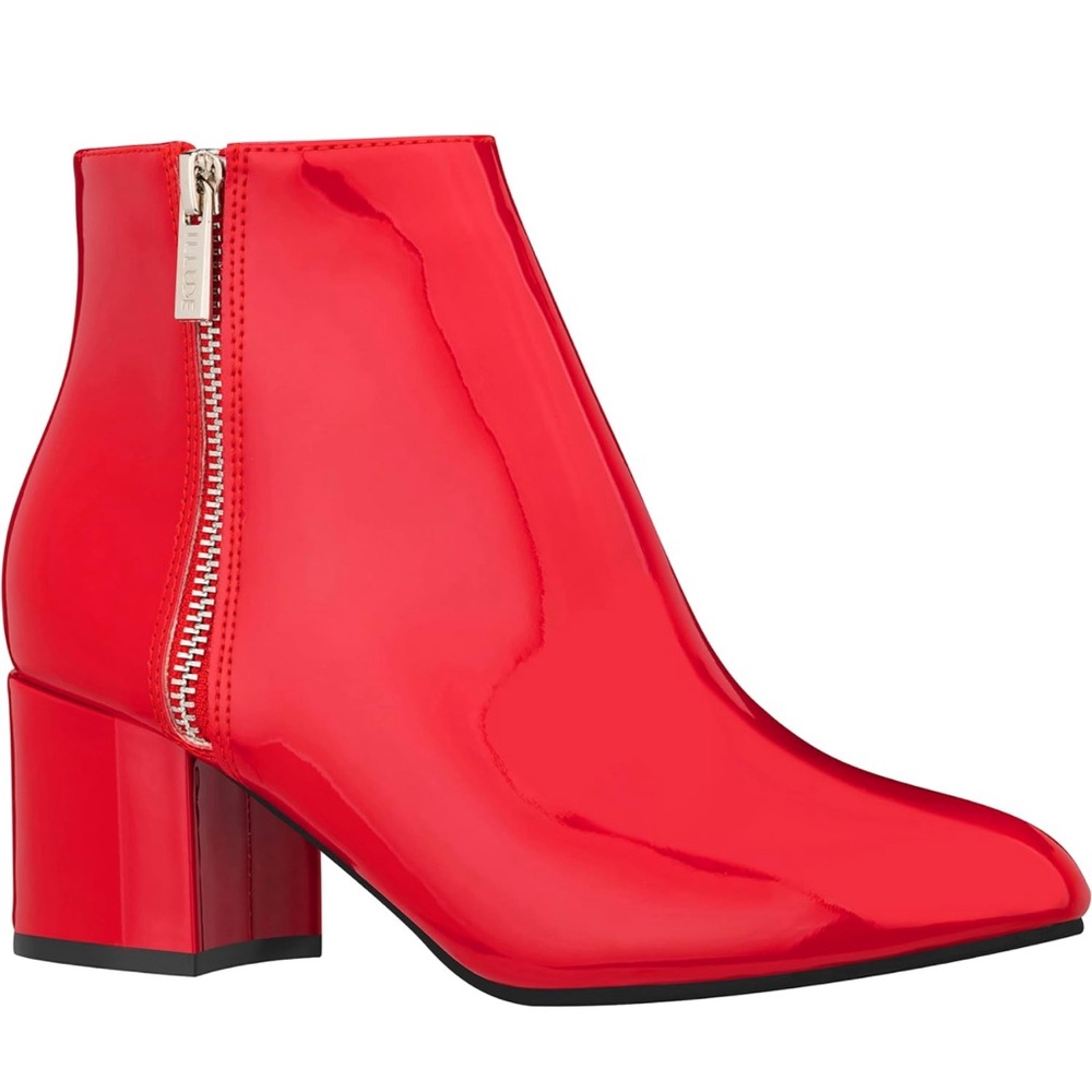 Illude red patent booties size 11. Brand new with box.